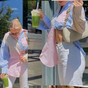 Sndys pinstripe button up